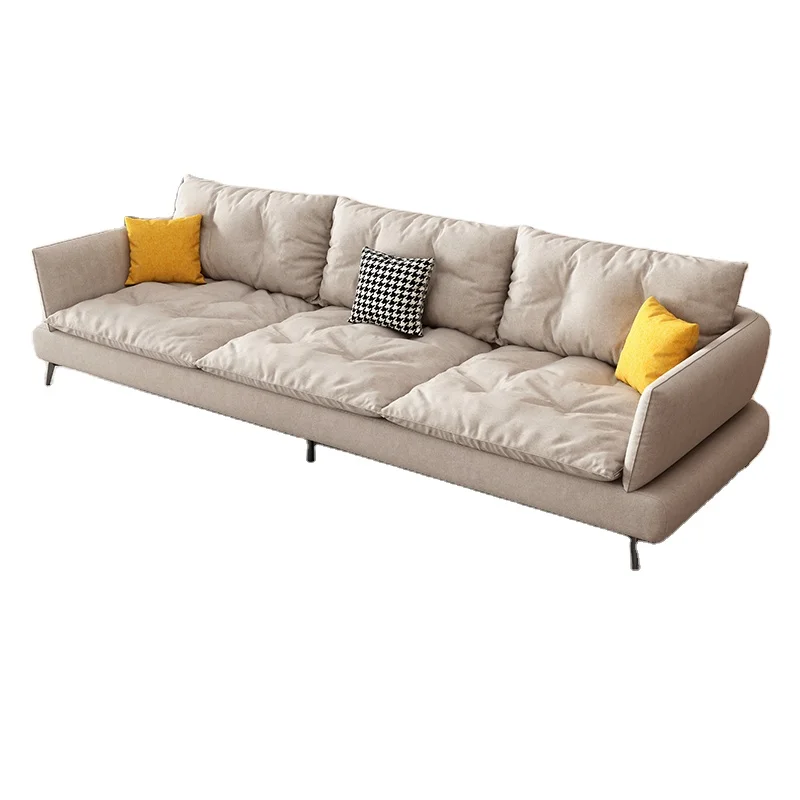 Modern fabric folding chair sleeper wooden living room multifunctional divan three seat sofa bed