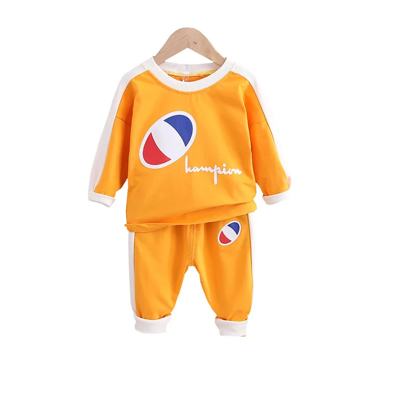 Hao Baby  New Boy Spring And Autumn Clothes Suit Children Clothing 1-4 Year Old Boy Two Piece Set