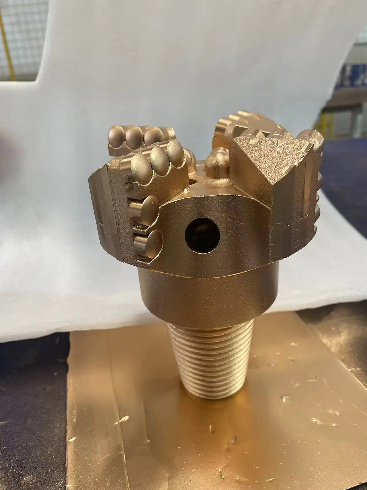 pdc bit size 127MM 4 wings  pdc 1308 flat cutter two cutters gauge API REG  pin thread for hard rock formation