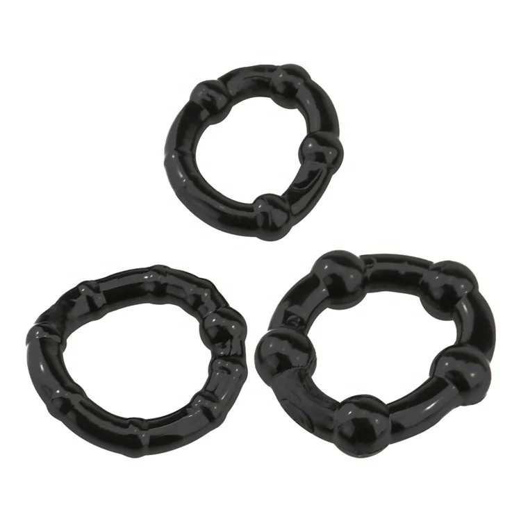 Adult products Crystal Penis Rings Delay Ejaculation Cockring For Men 3-Pack Cock Ring