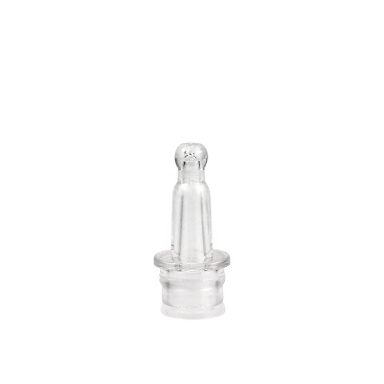 5ml 10ml 15ml 30ml White Glass Long Nozzle Concealer Plastic Tube With Transparent Plastic Screw lid