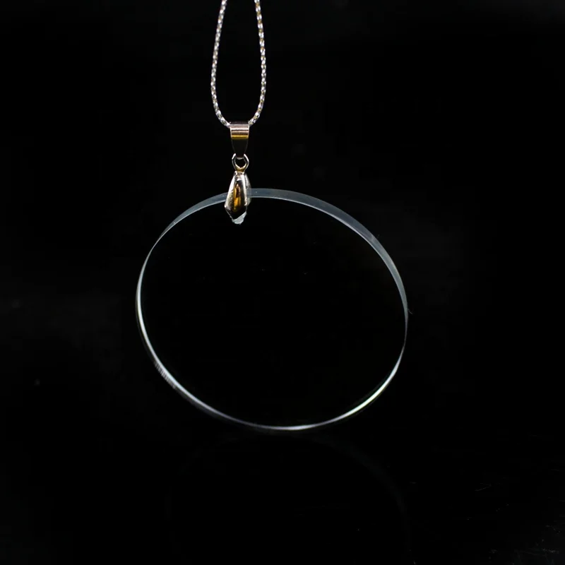 Factory Professional Custom Crystal Christmas Tree Ornaments Blank k9 Crystal glass flat Pendants for 3D/2D Laser Engraving logo