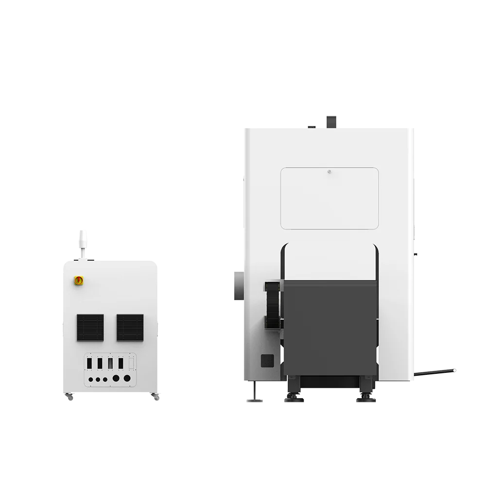QT Double chuck  laser fiber tube cutting machine Factory direct sales For cutting various metal pipes Round tube Square tube