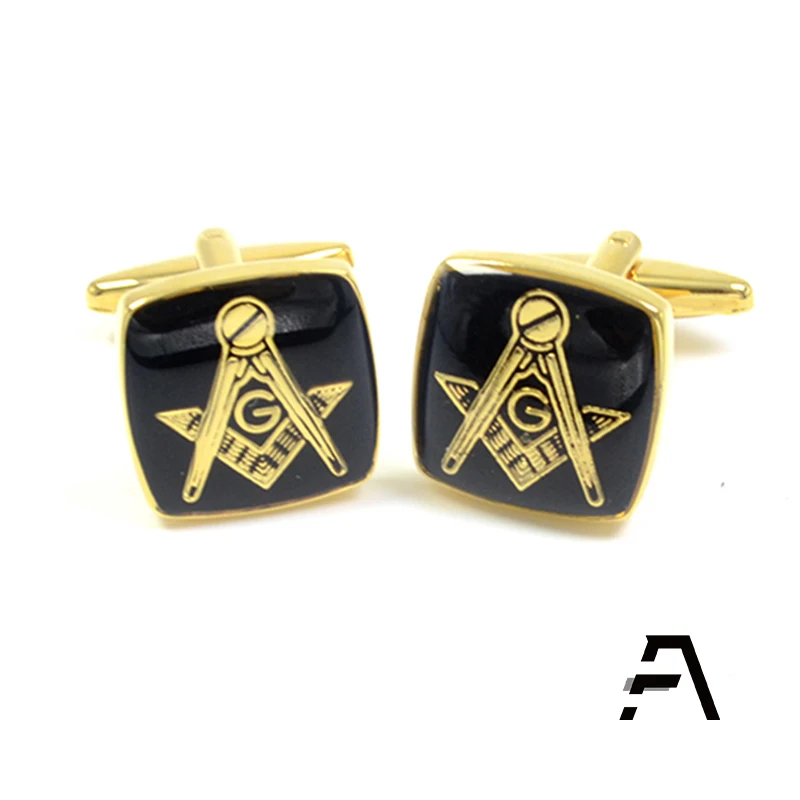 Серебряные Масонские Запонки Freemason