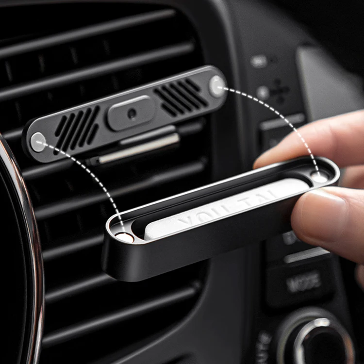 Оптовая продажа, индивидуальный дизайн, автомобильный освежитель воздуха из алюминиевого сплава, различные запахи, индивидуальный освежитель воздуха для автомобиля с логотипом