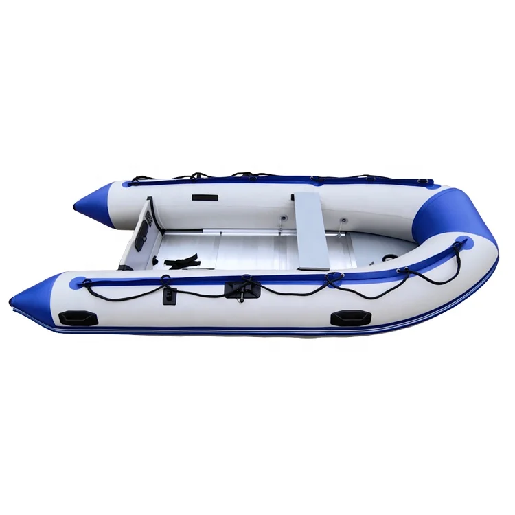 CE pvc or hypalon material wood floor inflatable dinghy