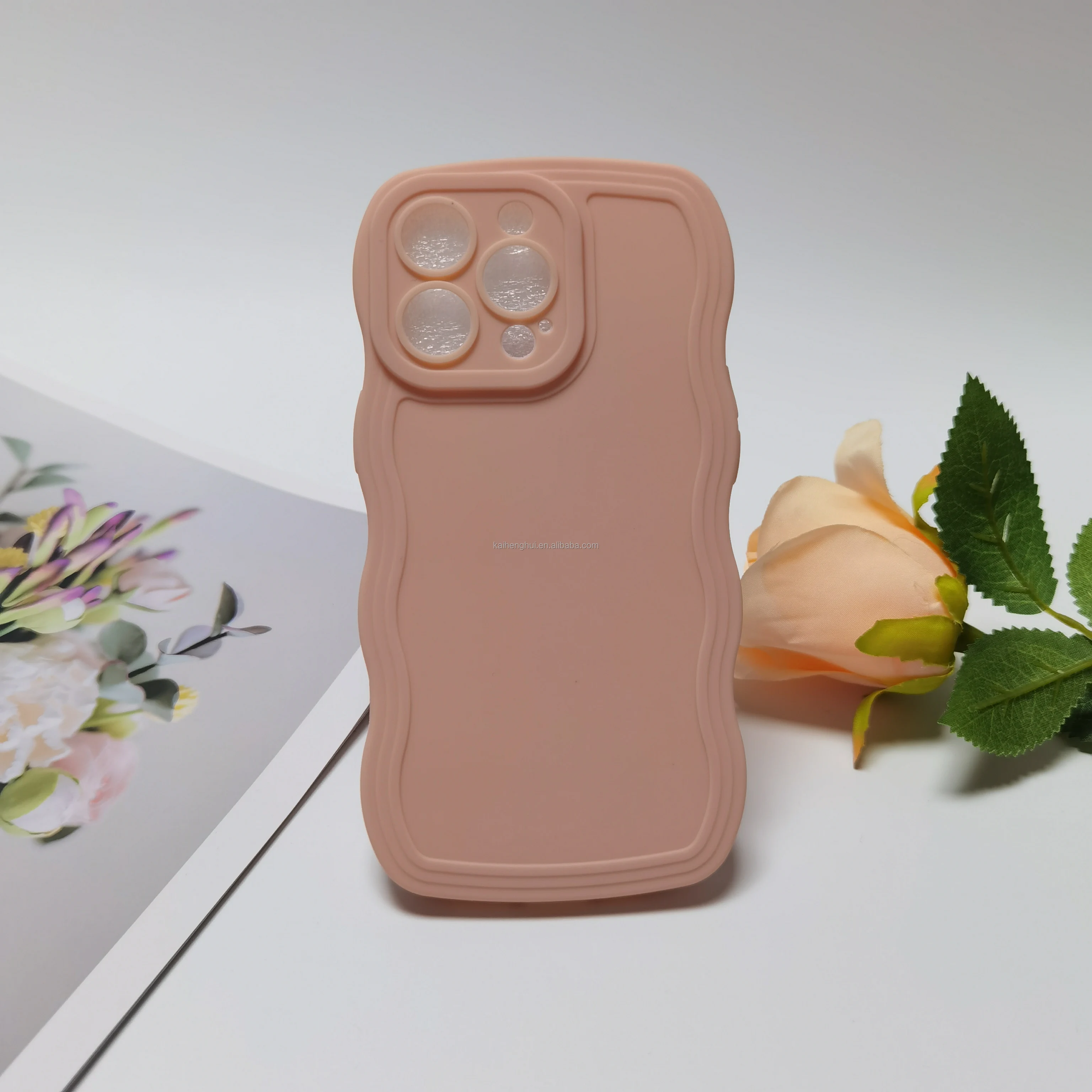 2024 New Luxury Soft Wave Silicone Material TPU Phone Case For IPhone 15 15pro 15Promax mobile case