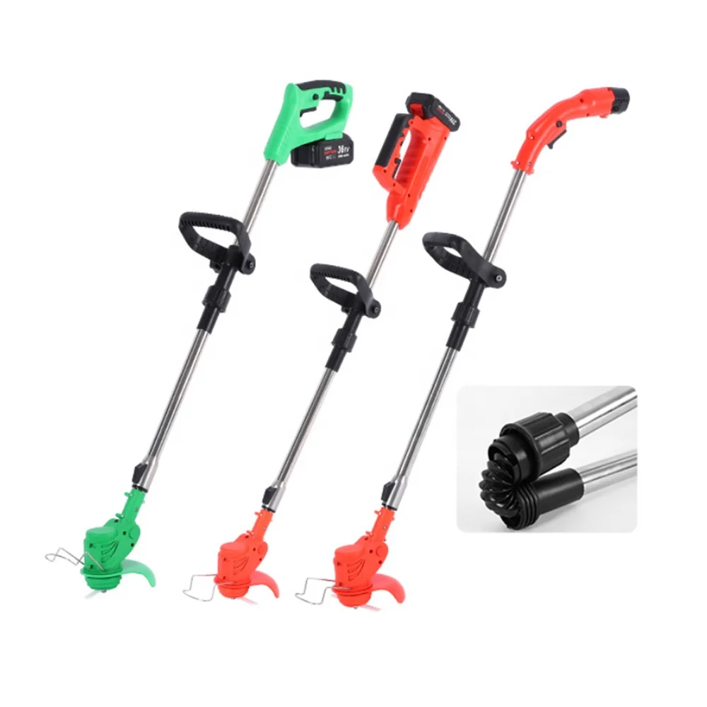 High Quality 21V Brushless Motor trimmer Battery with folding and battery display Grass Cutter Machine