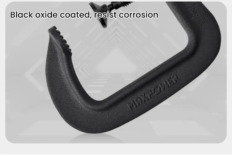 MAXPOWER Carpentry Building Woodworking Drop Forged Black C G Clamps Tool