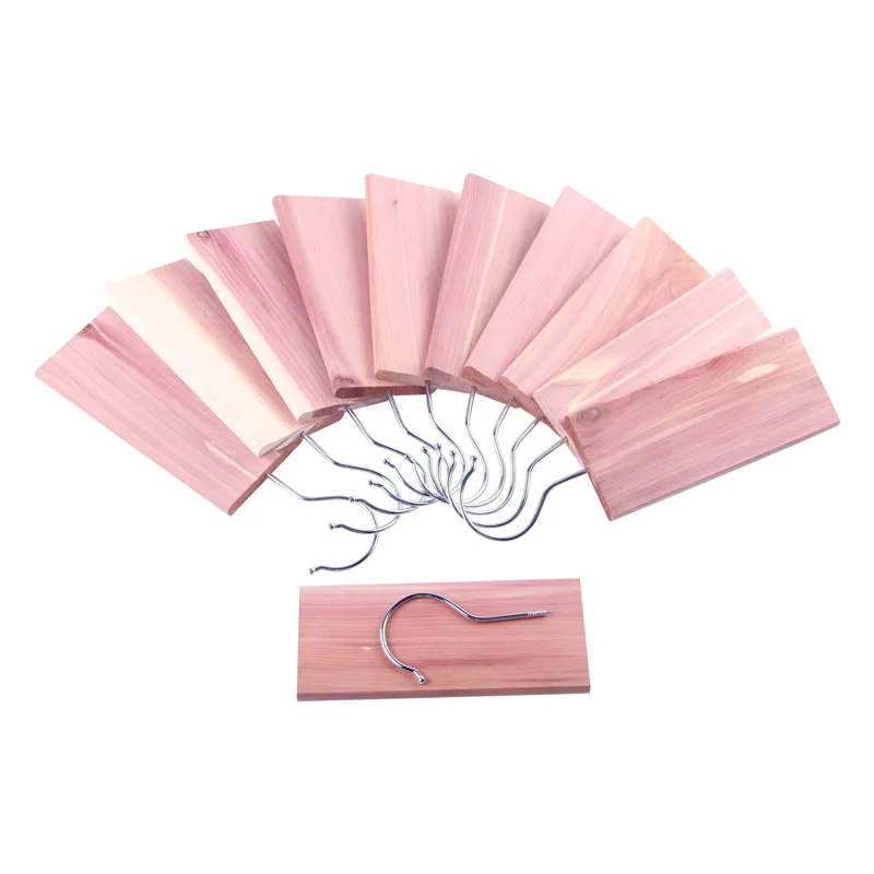 Natural Cedar Planks Accessories Cedar Hang Ups Red Cedar Wood Blocks For Clothes Storage