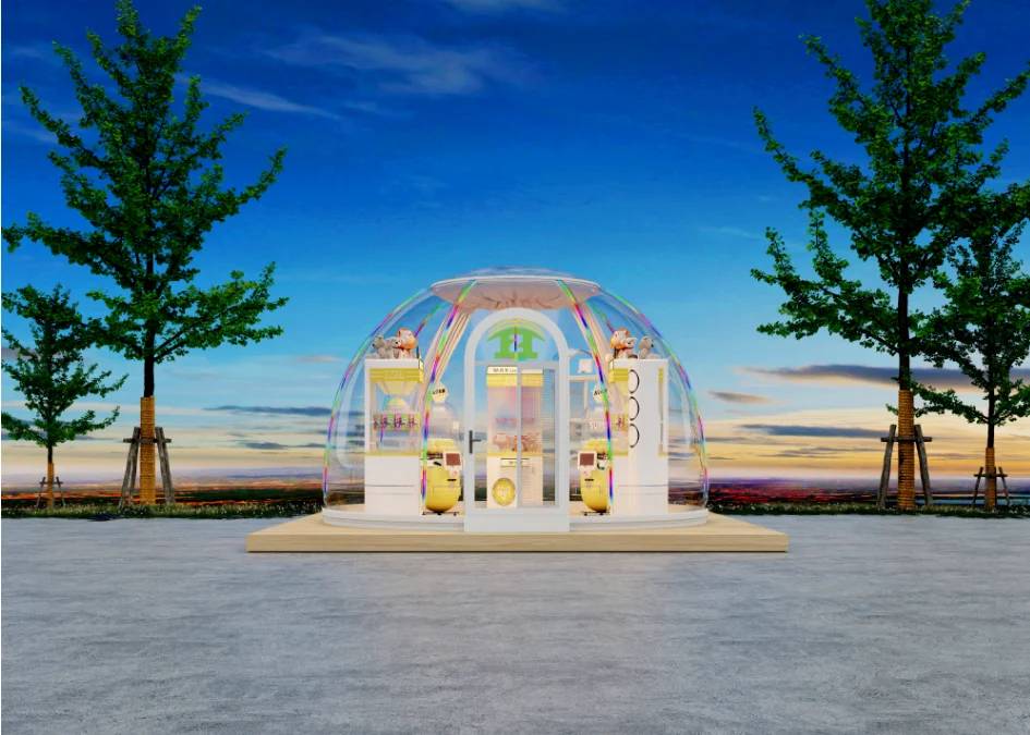 Custom Size Outdoor igloo tent 3.5m PC Clear Bubble Transparent Tent Waterproof Dome Tent for Casual Cafe