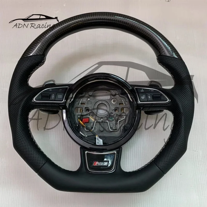 NEW Design Carbon Fiber-NAPA Leather Steering Wheel For AUDI B8 B8.5 S4 S5 RS5 S6 S7 RS7