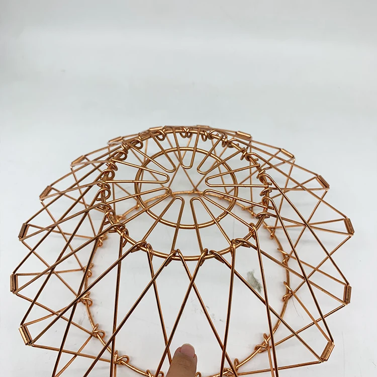 Adjustable Free Style Egg Food Fruit Metal Storage Basket Metal Fruit Basket