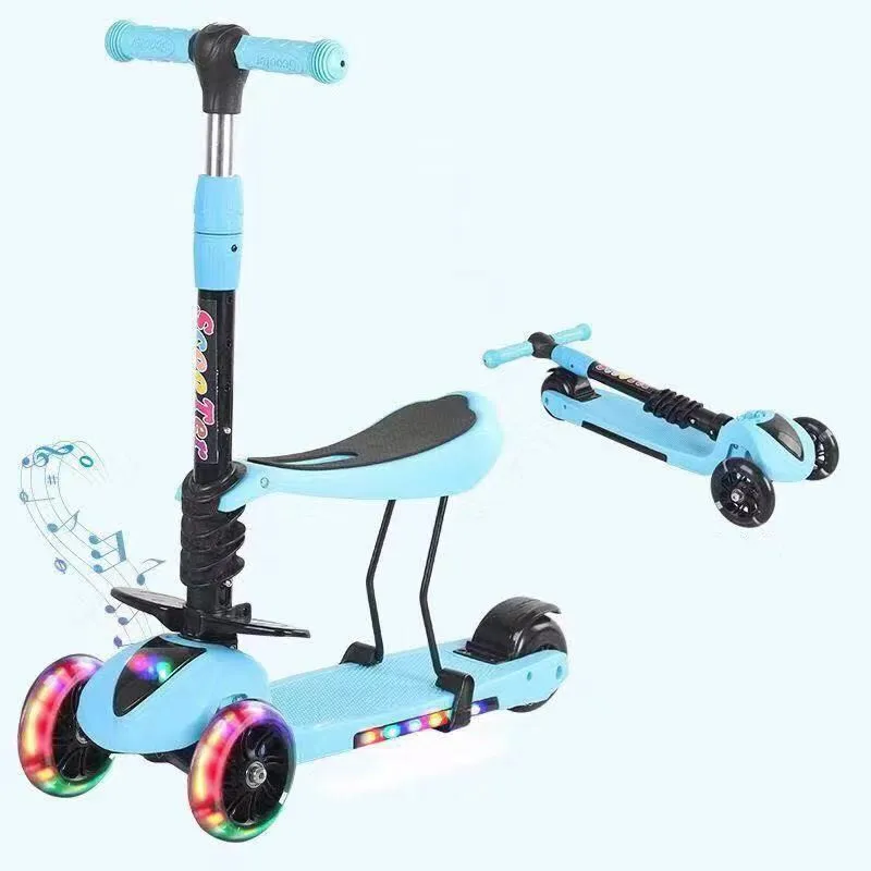 Для девочек ногой Scooty детские игрушки Patinete Infantil для детей 3 в 1 колеса Качели Ездить На Детские самокаты со светодиодной подсветкой