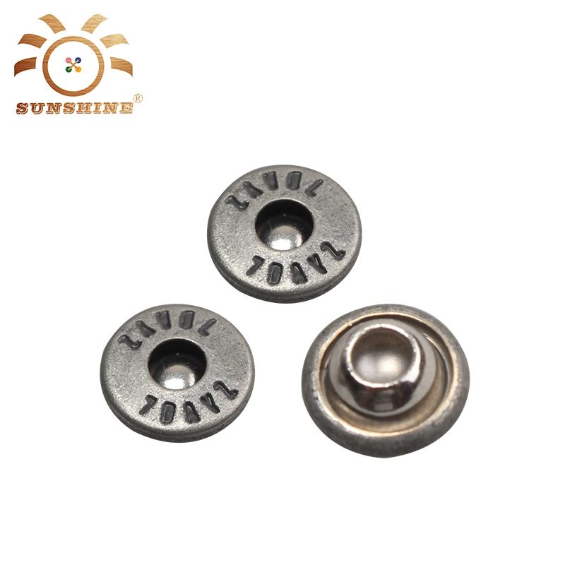 Brand New Stud Head Metal Eyelets Jean And Buttons Vintage Jeans Twisted Nail Button Rivets