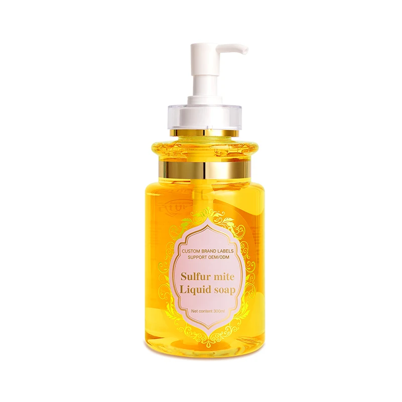 Custom Brand Hand Body  Liquid Soap Wholesale Liquid Body Skin Turmeric Soap For Daily Cleaning Use