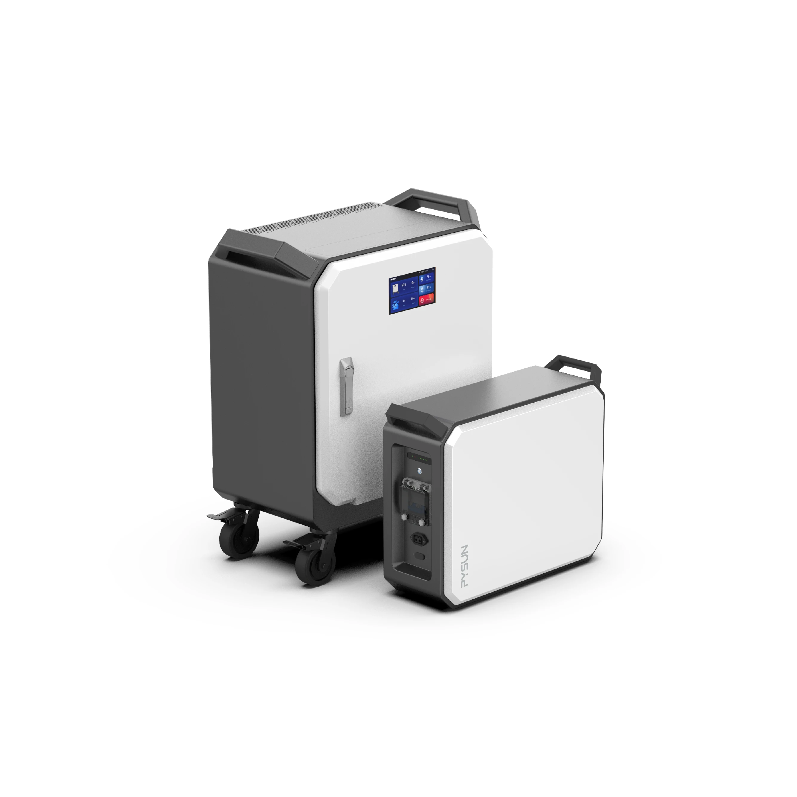 5120Wh Expandable Capacity LiFePO4 Battery Portable Power Station On Wheels For Home Power Back Up Station Or Outdoor Camping