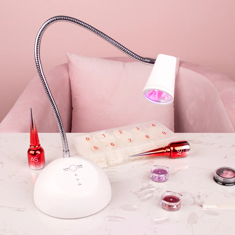 Home Use Portable Rechargeable  Wireless UV Led Lamp Finger Tip Flexible Desk Table Nail Lamp