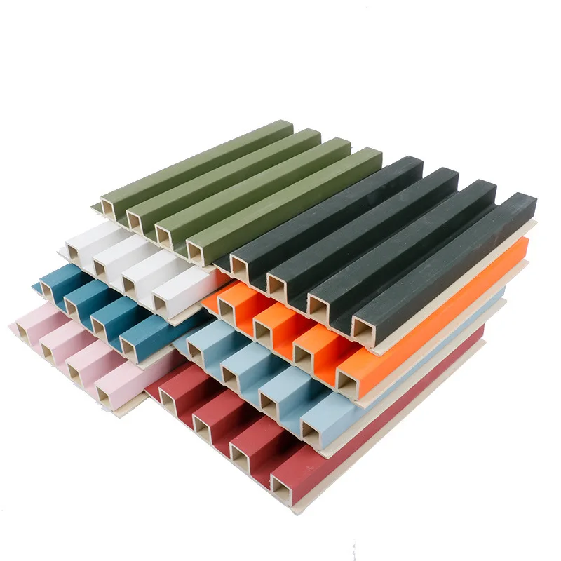 Wpc Louver Wall Panels Siding Cladding WPC Wood Grain Pvc Panels Interior Ceiling