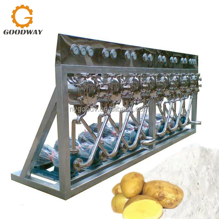 200 TPD Potato / Sweet Potato Starch Processing Potato Starch Making Machine