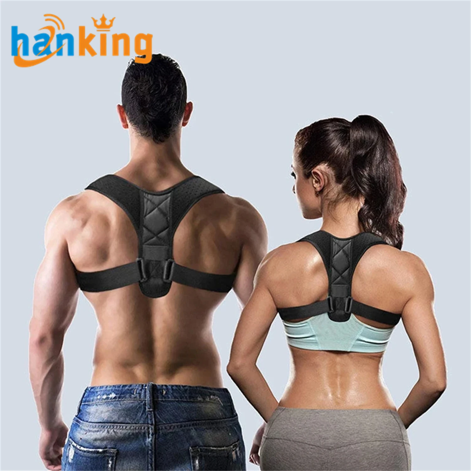 Unisex Size Up Posture Correction Belt Adjustable Clavicle Posture Corrector Men Women Upper Back Shoulder Lumbar Support Belt