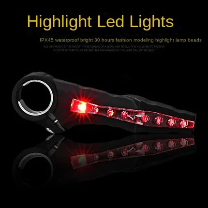 Bicycle Handlebar Grips Turn signal Light Bike LED Wheel Spoke Light Cycling Lamp of Grip The Deputy Horns Warning Light