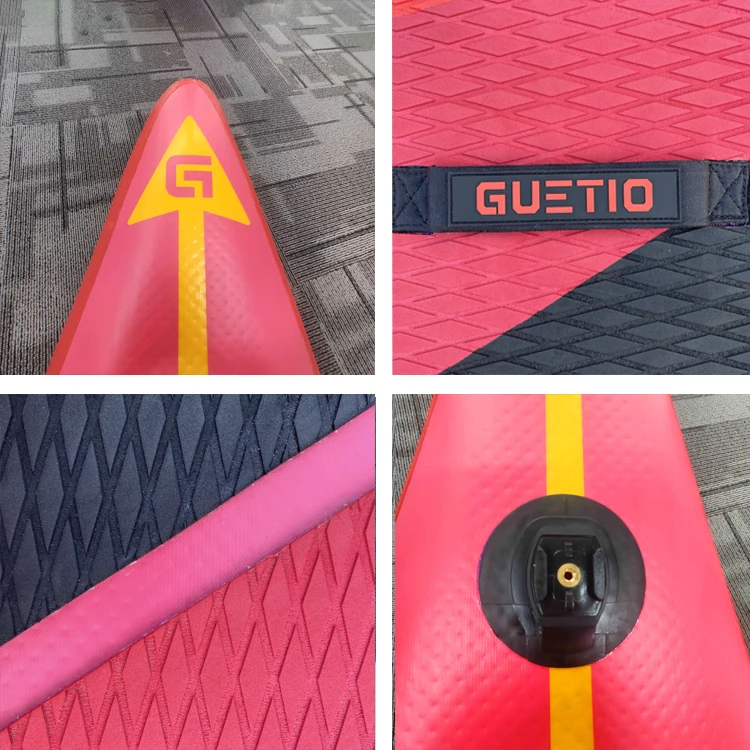 GUETIO Newly Designed Water Surfboard Inflatable Stand Up Paddle Board Racing Board