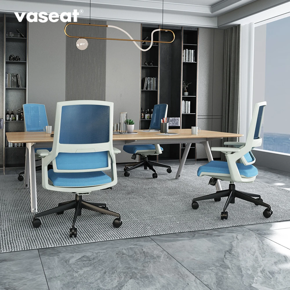 Good quality swivel morocco anji computer relinable mid back modern gas lift korean comfortable mesh ergonomic office chair(new)