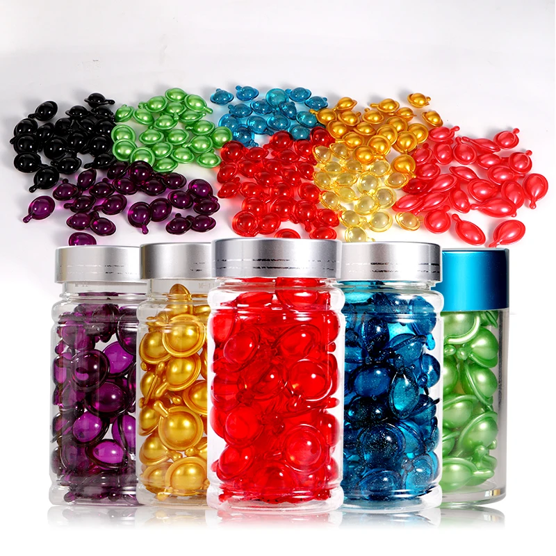 Hair Vitamins Treatment Oil Capsule No Rinse Essence for Frizzy And Dry Damaged Hair Rich In Vitamin A C E And Pro-Vitamin