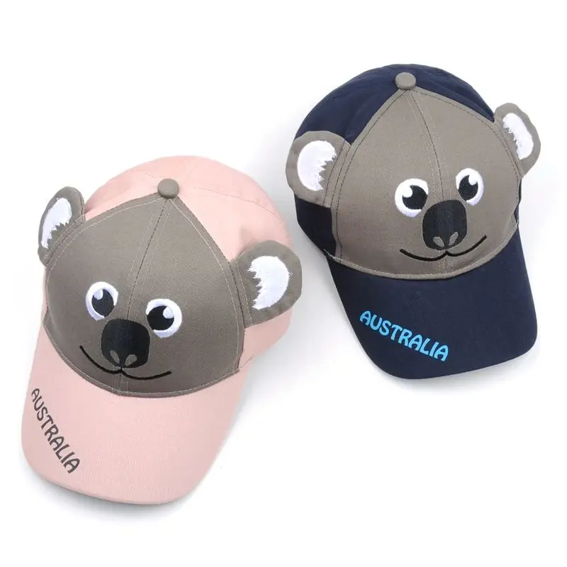 OEM wholesale  Cute Children Baseball hat gorras Custom logo  Imitate Animal baseball caps for kids