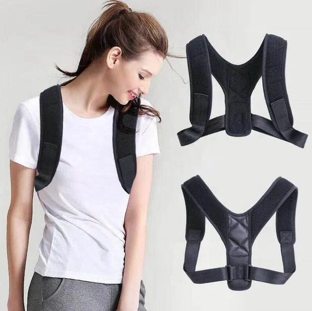 
Elastic Custom Logo Adjustable Back Brace Corrector Shoulder Support Posture Correction Belt for Women and Men 