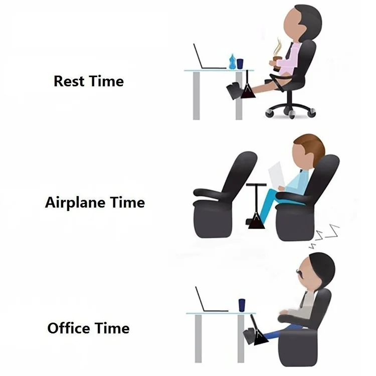 
Portable Footrest Flight Carry-on Airplane Travel Foot Rest Pillow Leg Hammock 