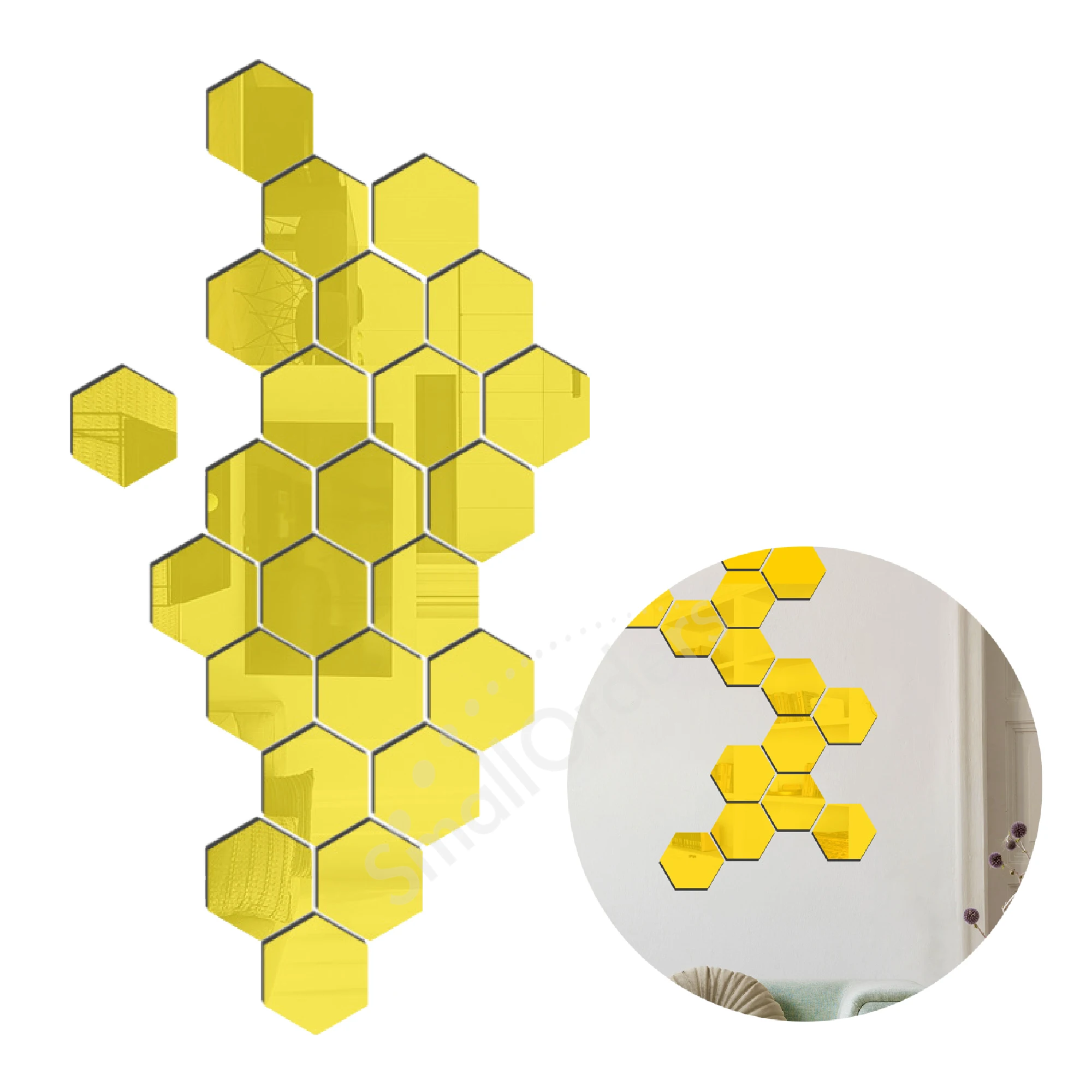 Custom Full Length Rectangular Bathroom Mirror Tiles Home Gym Door Wall Mounted Promotional HD Reflective Decorative Stickers