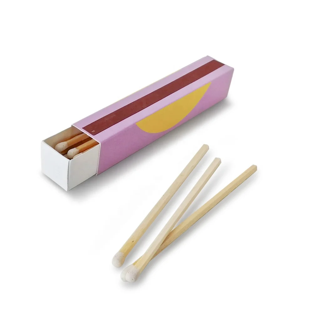 Hot Sale 10cm Matches Stick Packaging Custom Lipstick Matchbox Wholesale