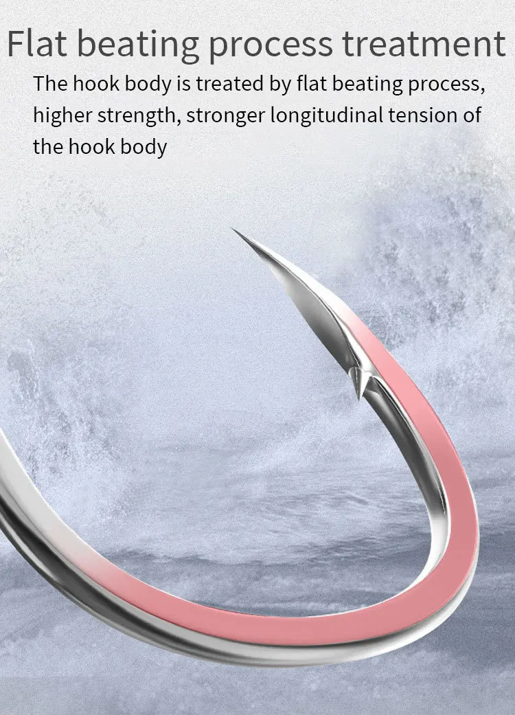 BKK8062 5X 1/0#-7/0# Saltwater Fishhooks Jigging Metal Sea double assist hook with Luminous silk Fishing Hook