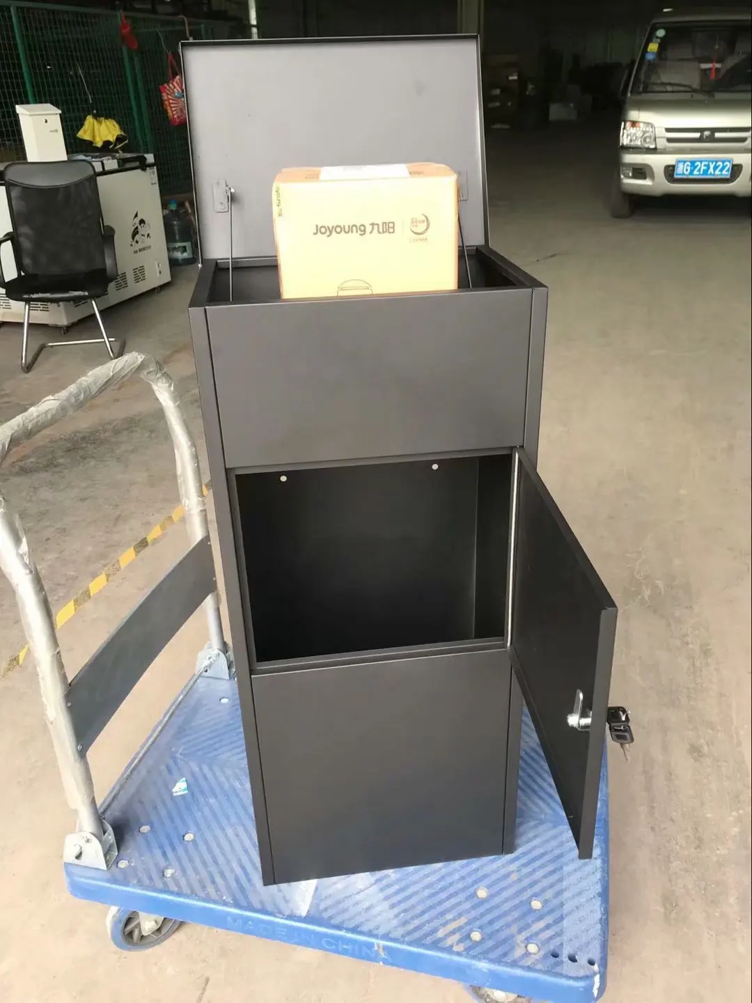 Outdoor Galvanized Steel metal storage parcel delivery drop mailbox post box parcel
