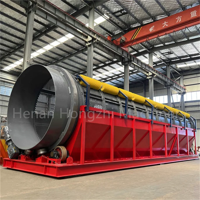 waste recycling trommel screen plant municipal solid waste trommel screen automatic municipal waste recycling plant