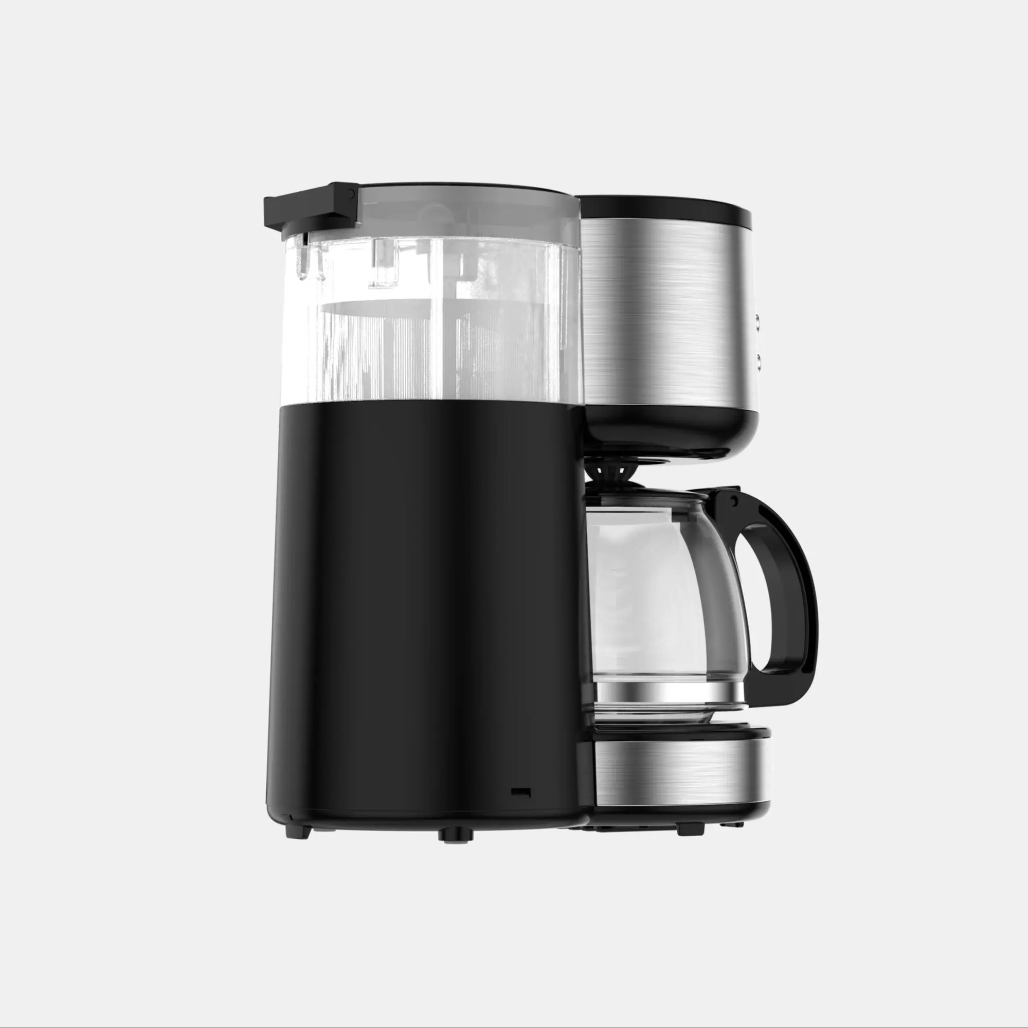 1000W Glass Carafe Coffee Machine  With Auto Shut Off And LCD Display