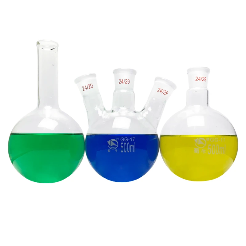 Высококачественная колба с круглым дном 24 # --- 250 мл высокоборосиликатная Стандартная отделка химический экспериментальный