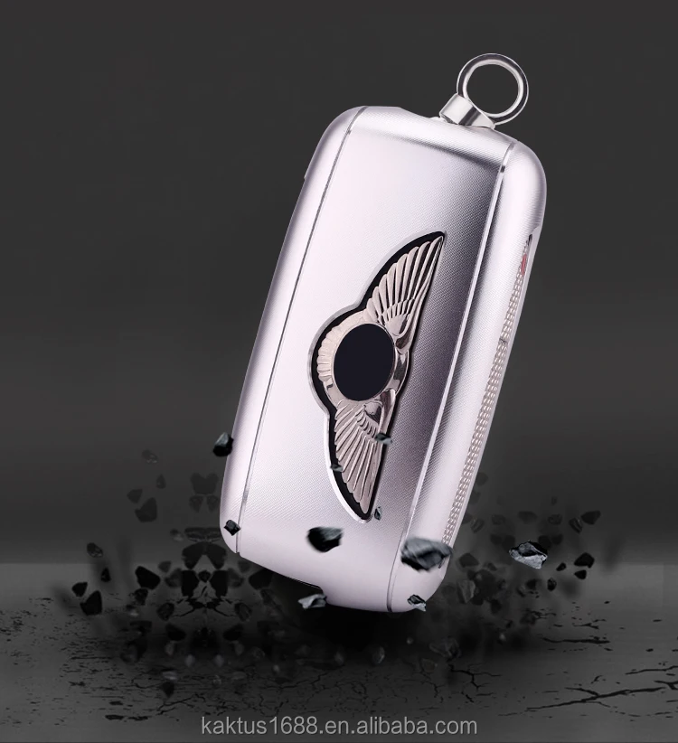 Car Key Case for Bentley Bentayga Continental Aluminium alloy protect Cover Car key shell