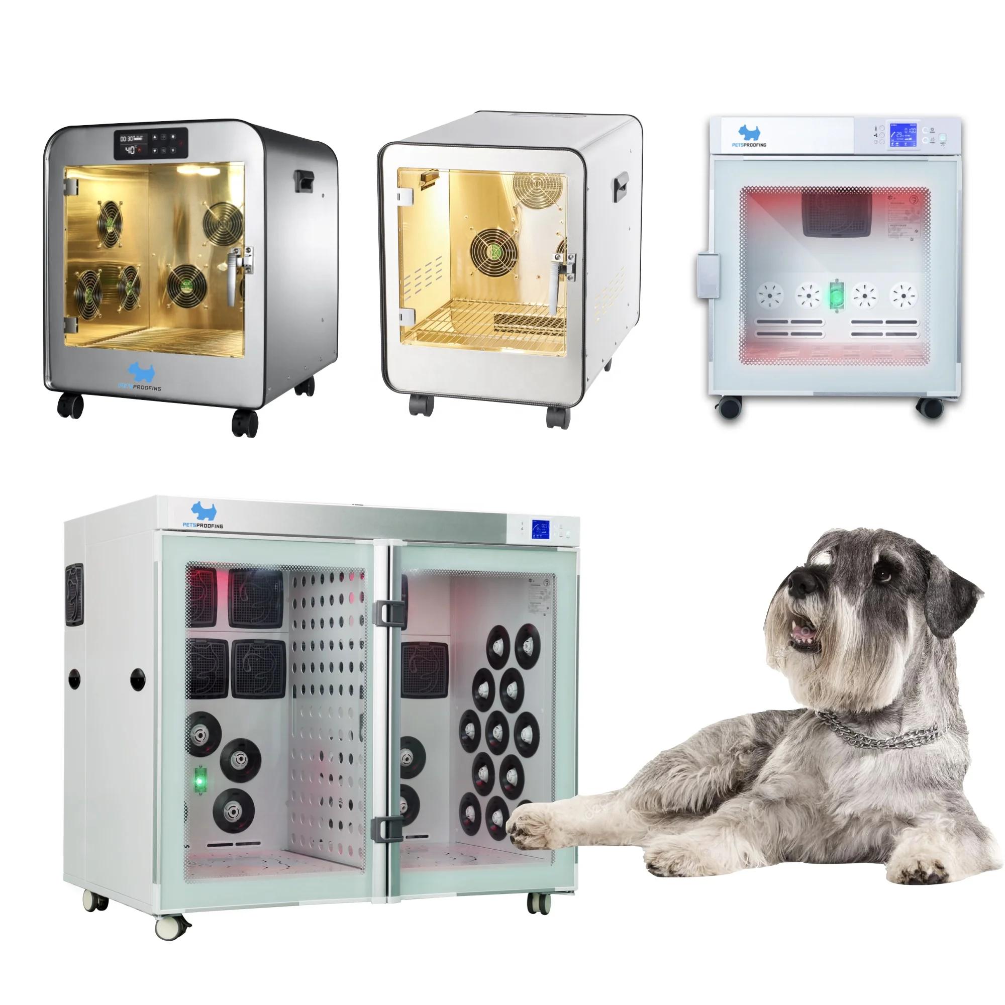Pet supplies Automatic High Velocity Smart Dog Pet Pets Cat hair blower groomers Dryer box drying Cabin cage grooming Machine