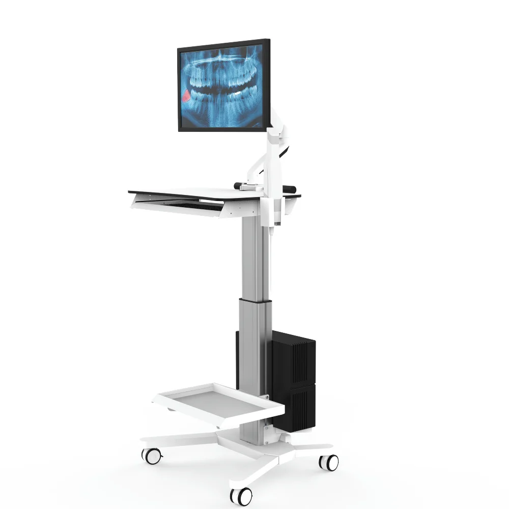 Modern Height Adjustable Mobile Workstation Dental Cart Medical tablet trolley for Hospital Dental Clinic medical tablet trolley