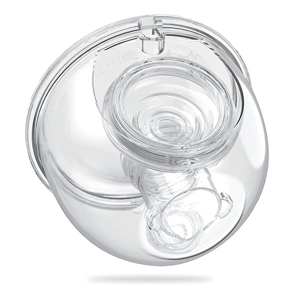 Wearable Breast Pump Accessories,Compatible with 24mm S9/S12 Upgrade Duckbill Valve with Free Rotation Milk Collector Cup Part