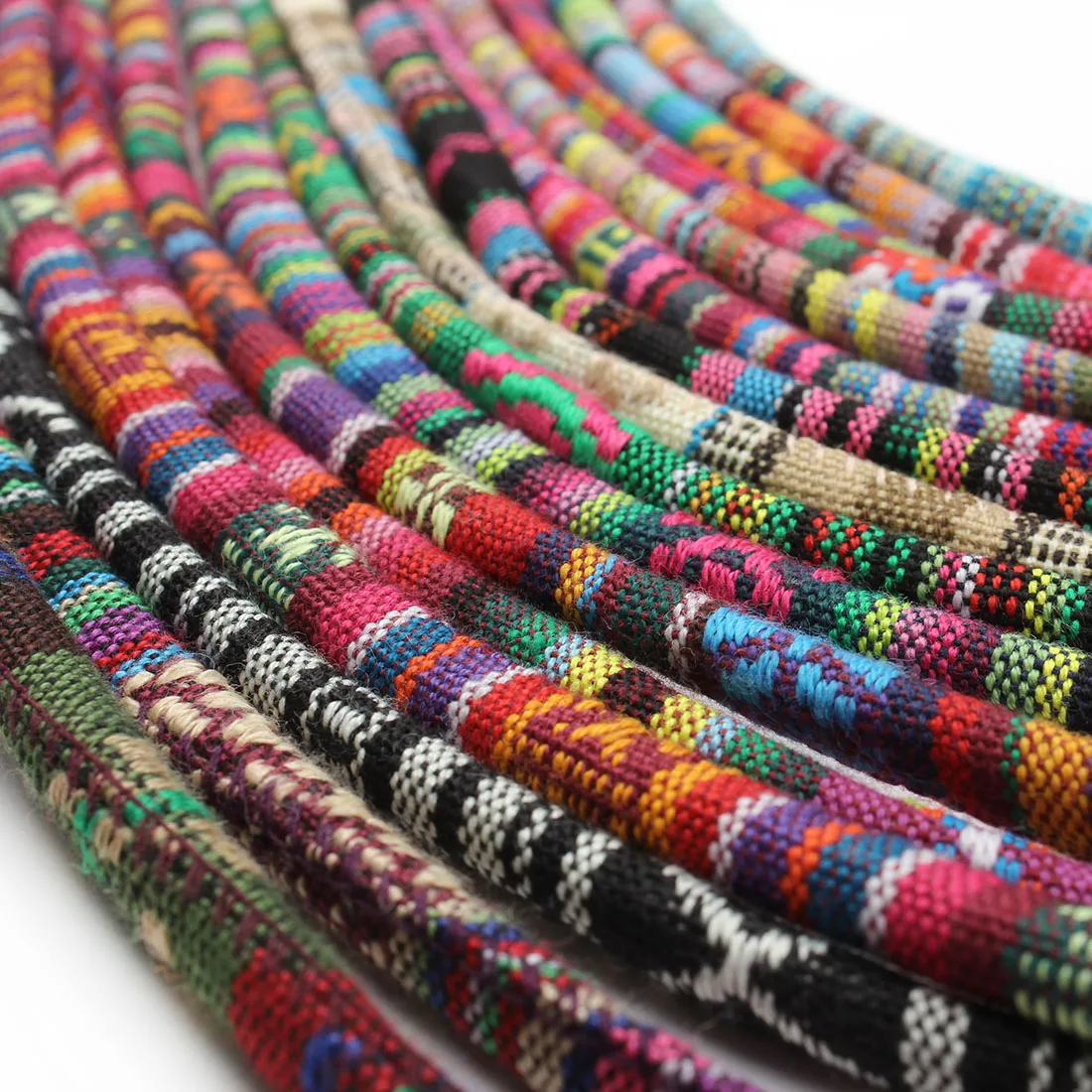 5Yard/lot 16 Colors 6mm Fabric Cotton Cord Rope String Jewelry Cords For Necklaces Bracelets Jewelry Making Supplies