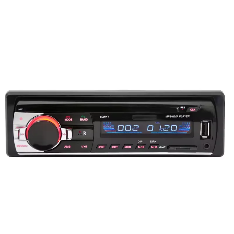 Universal Single Din 12V FM BT USB MP3 Car MP3 Stereo Audio 60Wx4 Car Radio Player with Remote Control
