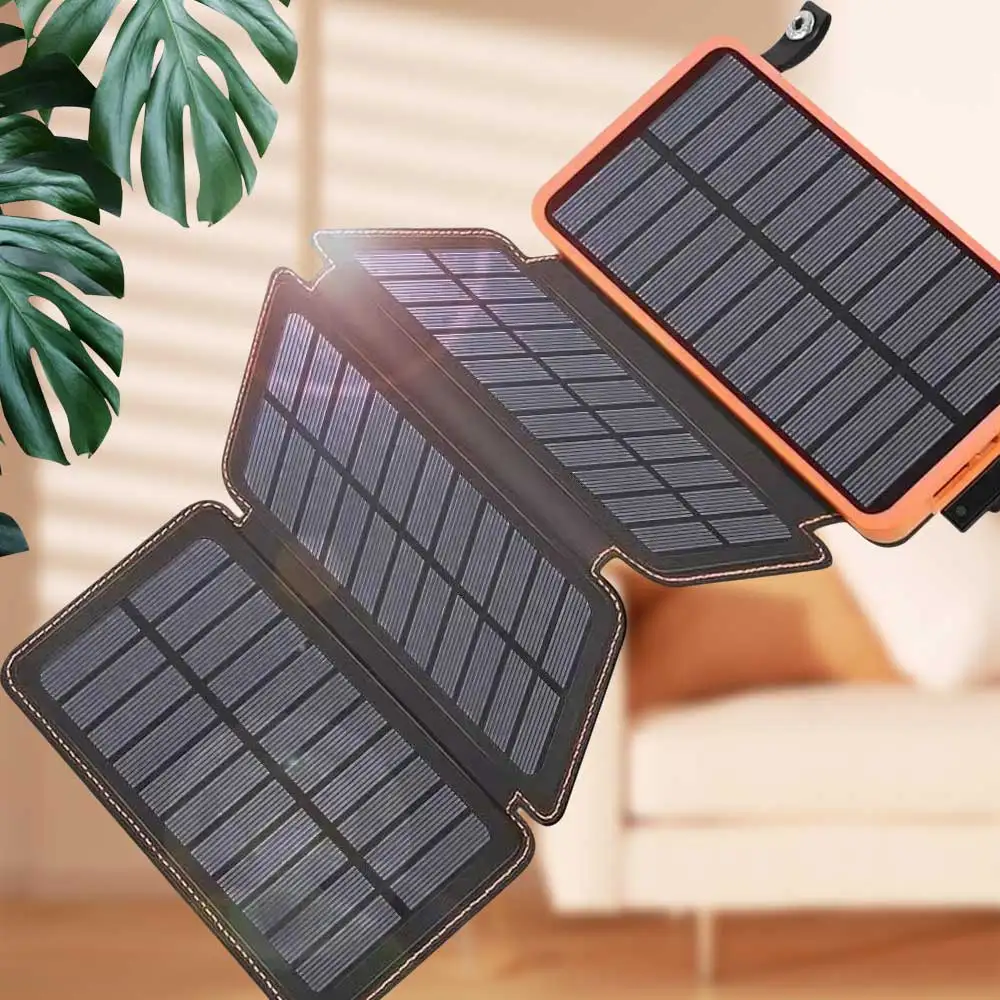 OSWELL Waterproof Solar Power Bank 30000mAh Hand Crank Emergency Solar Charger Powerbank for  hits , earthquake