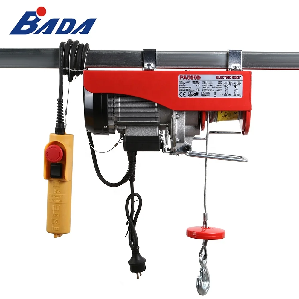 PA500D 0.2/0.8 tons small mechanical electric cable hoist