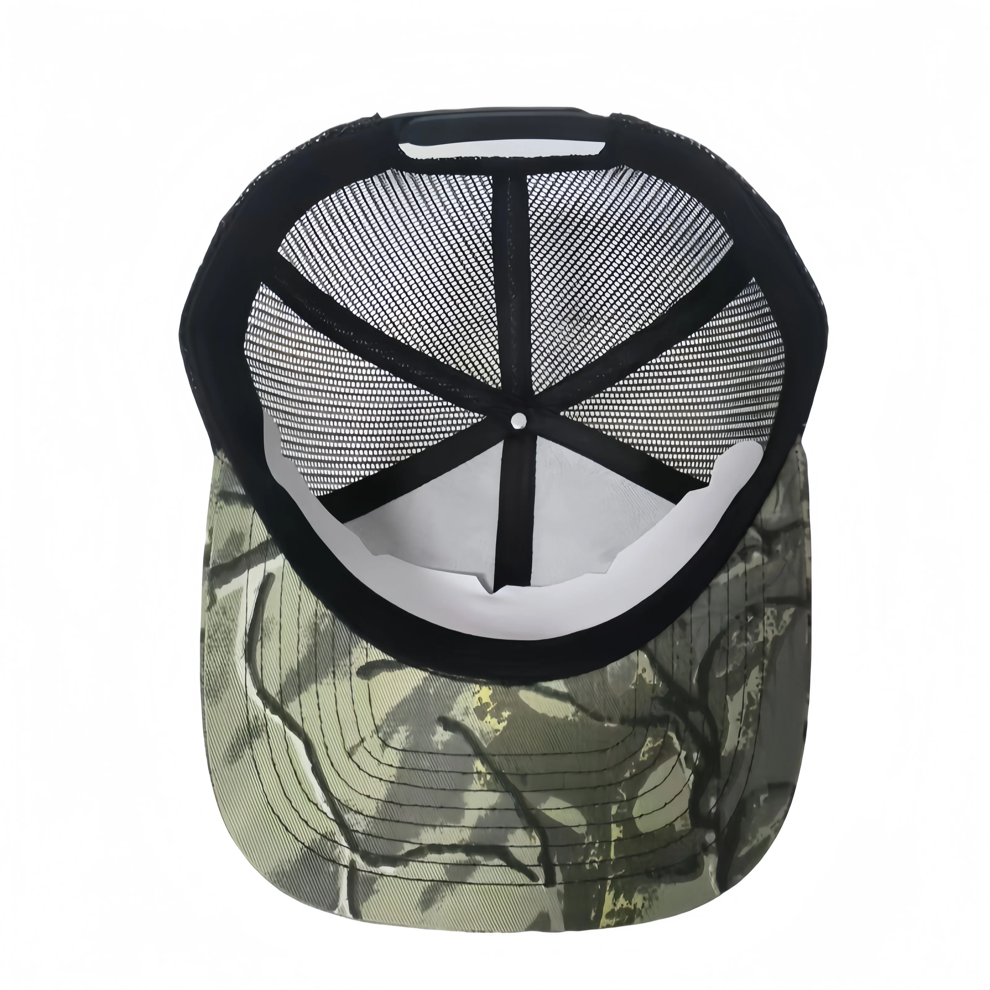 High Quality Embroidery Logo 6-Panel Mesh Men Dobby Checked Dot Overdyed Ripped Denim Wholesale Custom Cotton Sport Trucker Cap