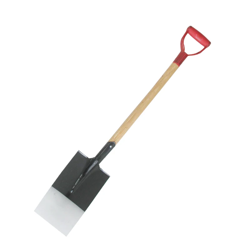 Super Quality Kenyan Market Carbon Steel shovel with wooden handle