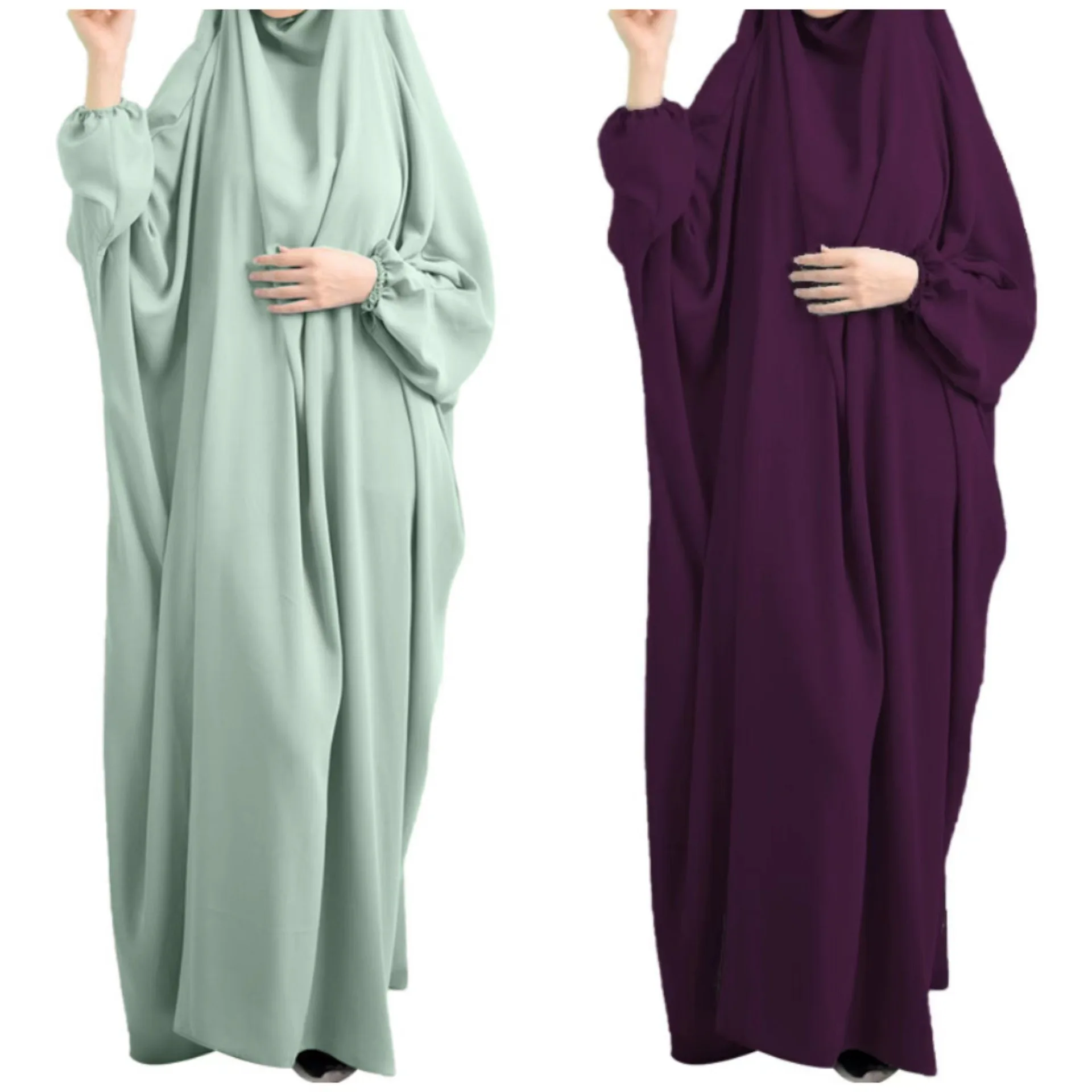 Women Traditional Muslim Islamic Clothing 2023 Long Full Cover Eid Prayer Lady Muslim Hijab Dress Abaya Women Muslim Dress Turke